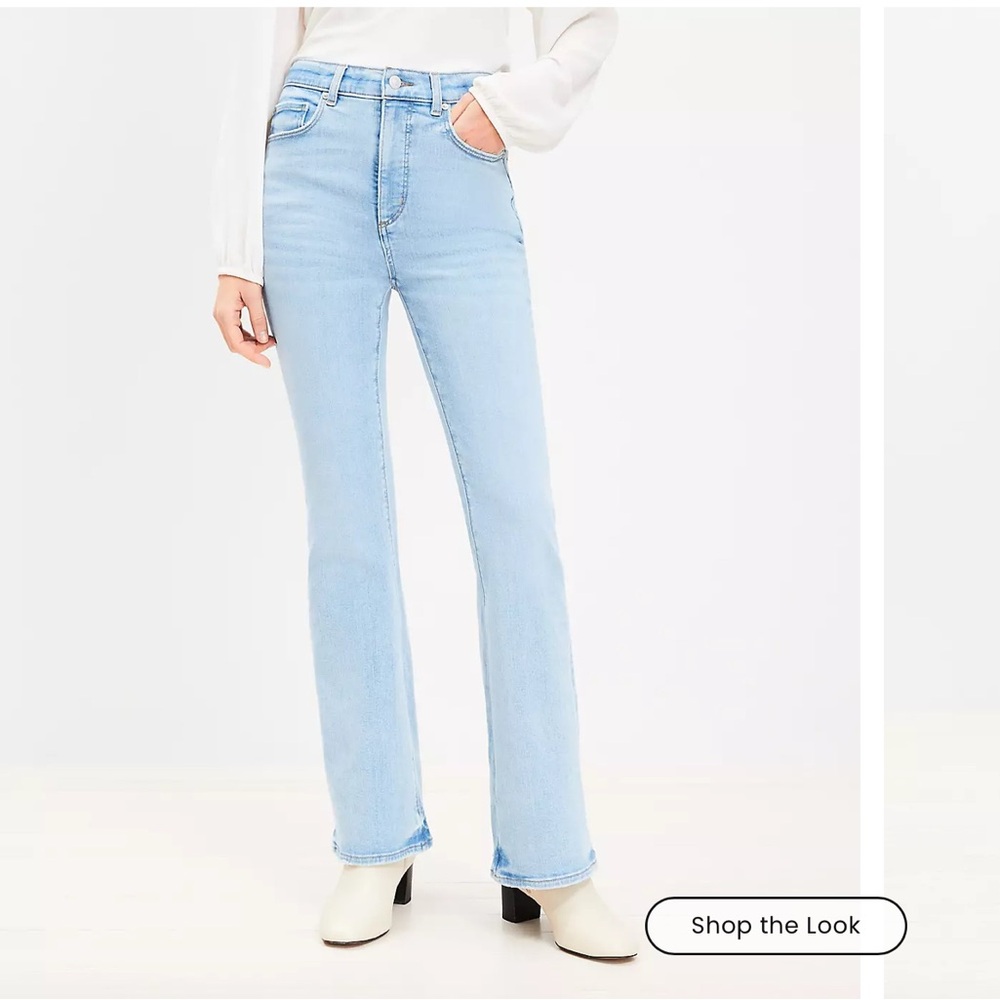 LOFT Light wash Slim Flare